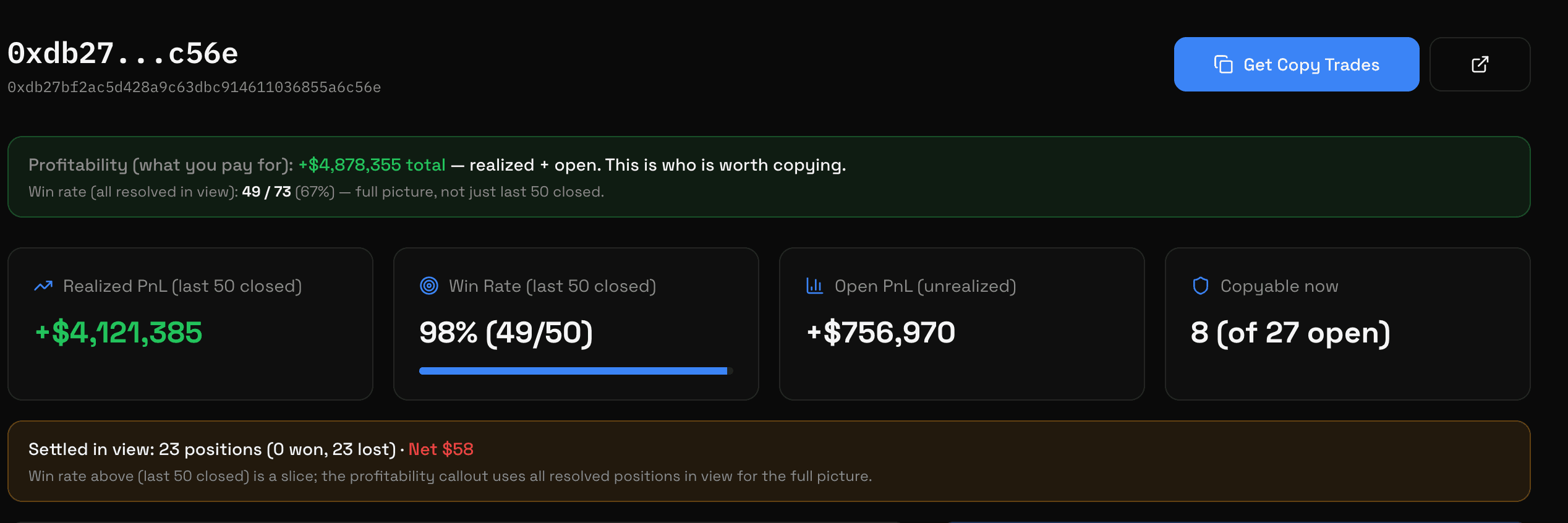 Screenshot: Dashboard, Events & bot